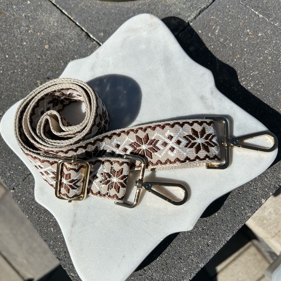 Fashion Strap for Purses or Crossbody Bags Brown, Khacki Boho Vintage - Picture 3 of 3